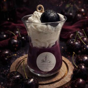 bougie cerise noire
